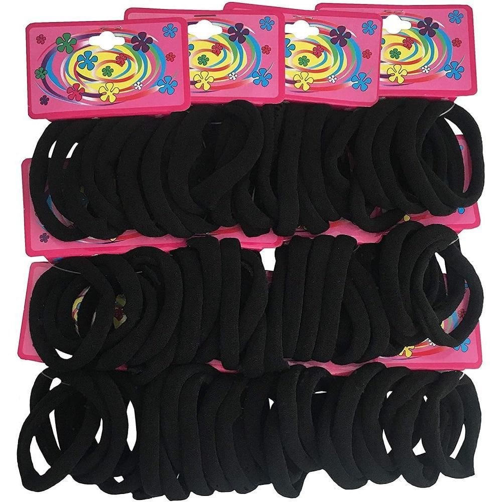 360 Unidades Elástico De Cabelo Rabicó Xuxinha Preta