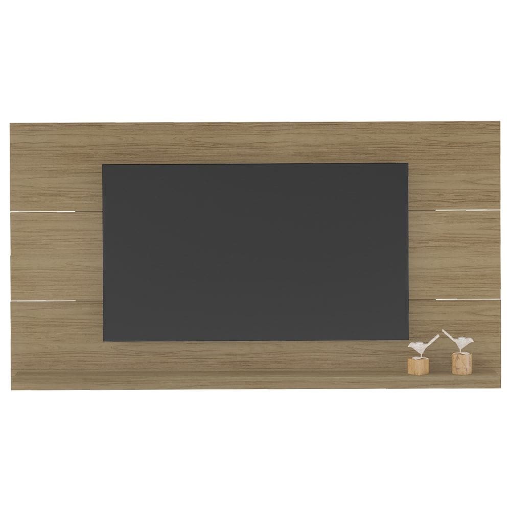 Painel Suspenso Para TV 60 Pol 1 Prateleira 180 cm Carvalho ARLY