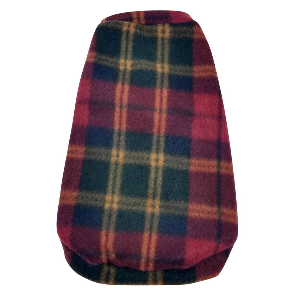 Roupa capa soft para cachorro  cor xadrez escuro  tamanho GG