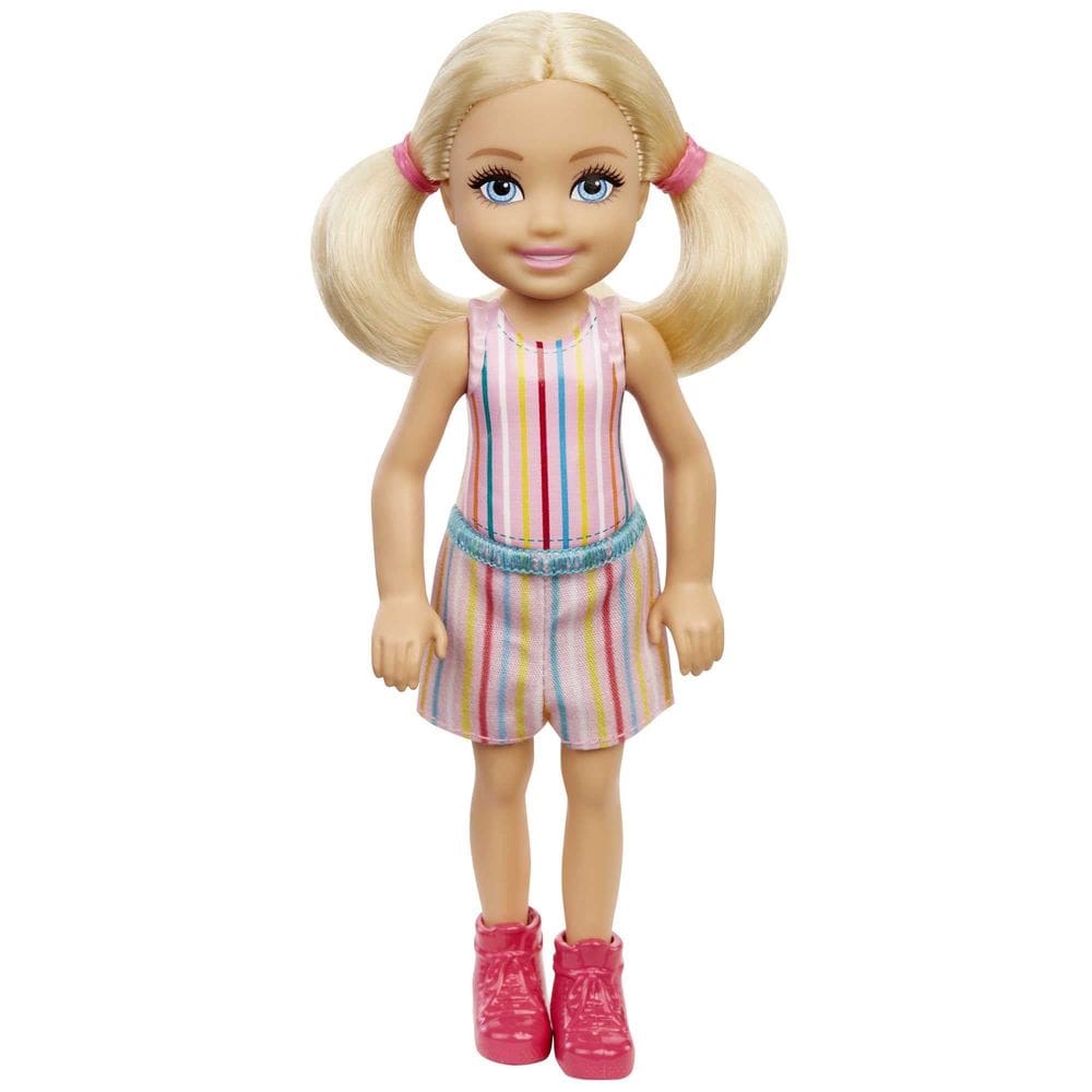 Boneca Barbie Chelsea com tranças loiras e olhos azuis de 6 polegadas