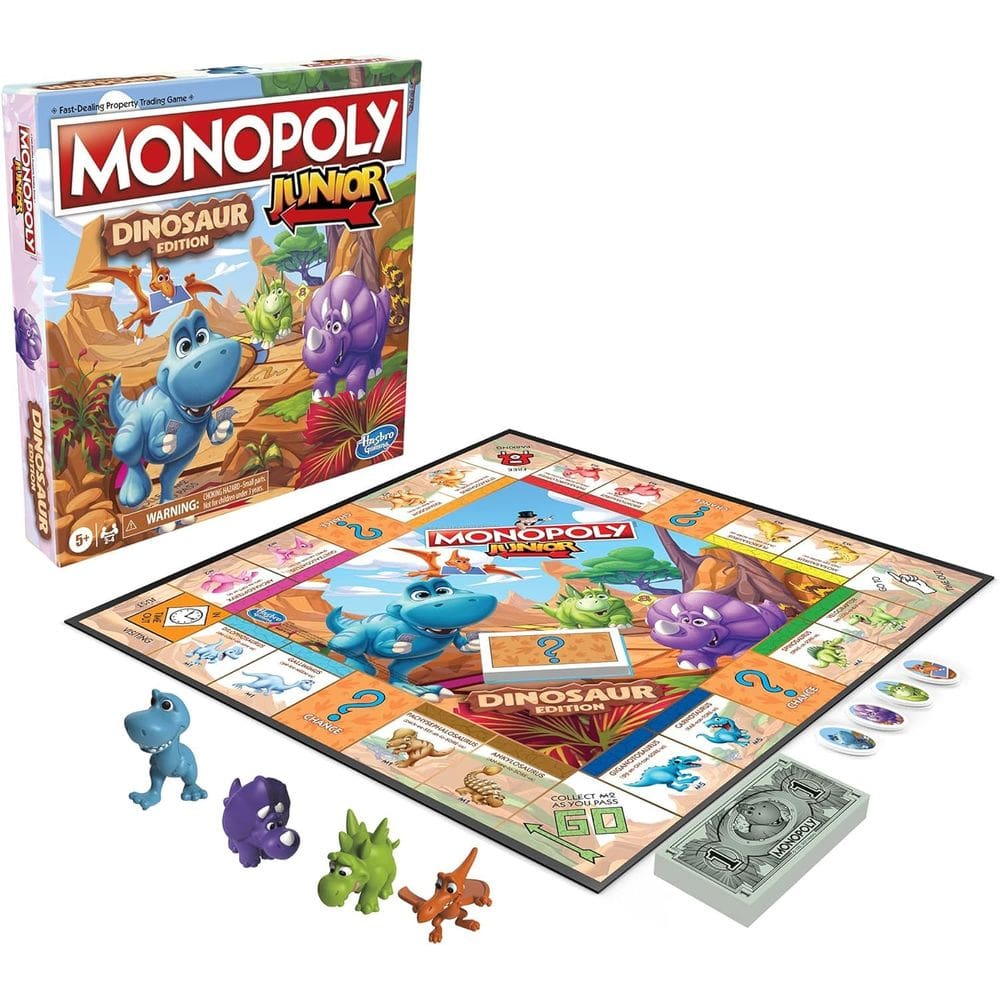 Jogo de Tabuleiro Hasbro Gaming Monopoly Junior Dinosaur Edition