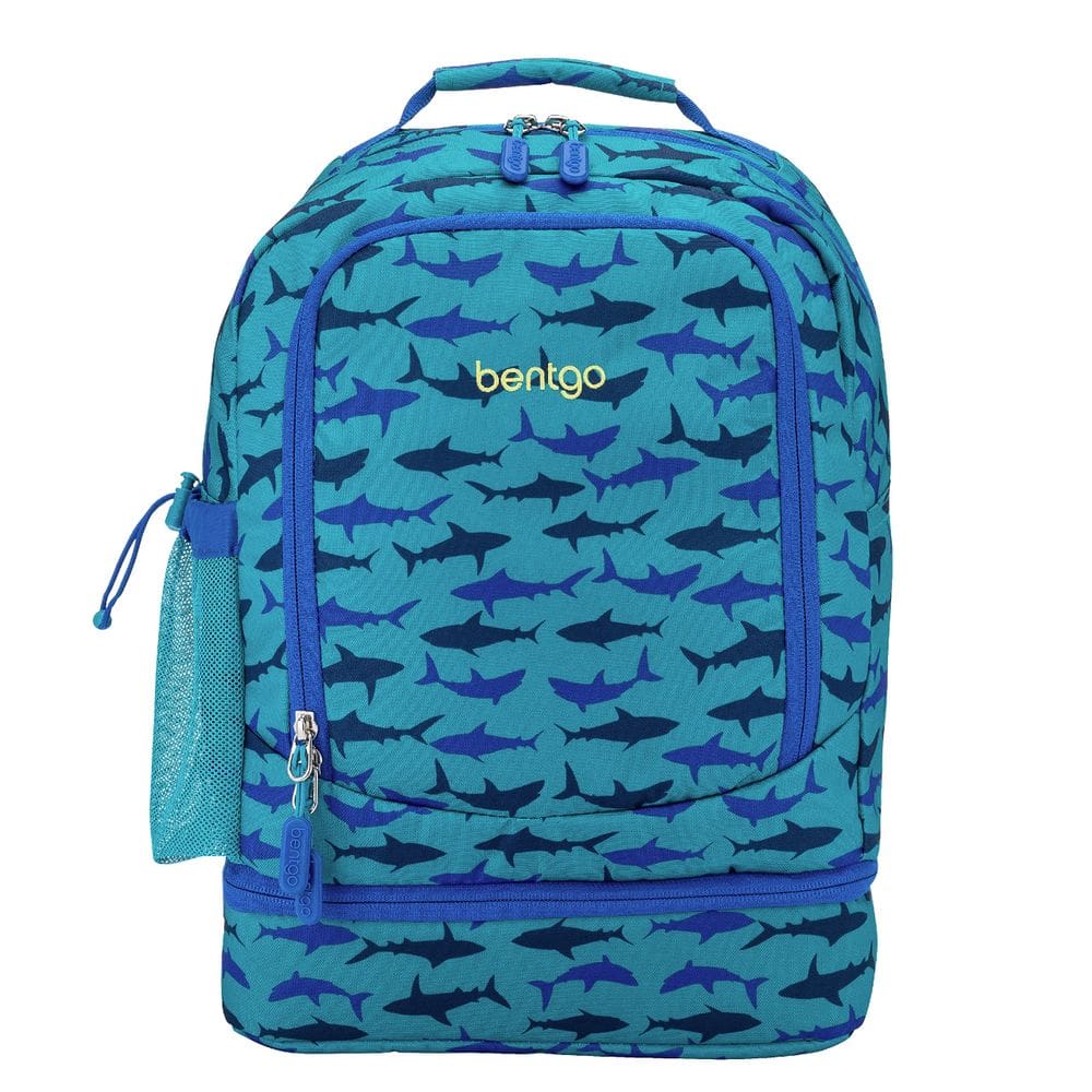Mochila e lancheira isolada Bentgo Kids 2 em 1 Shark