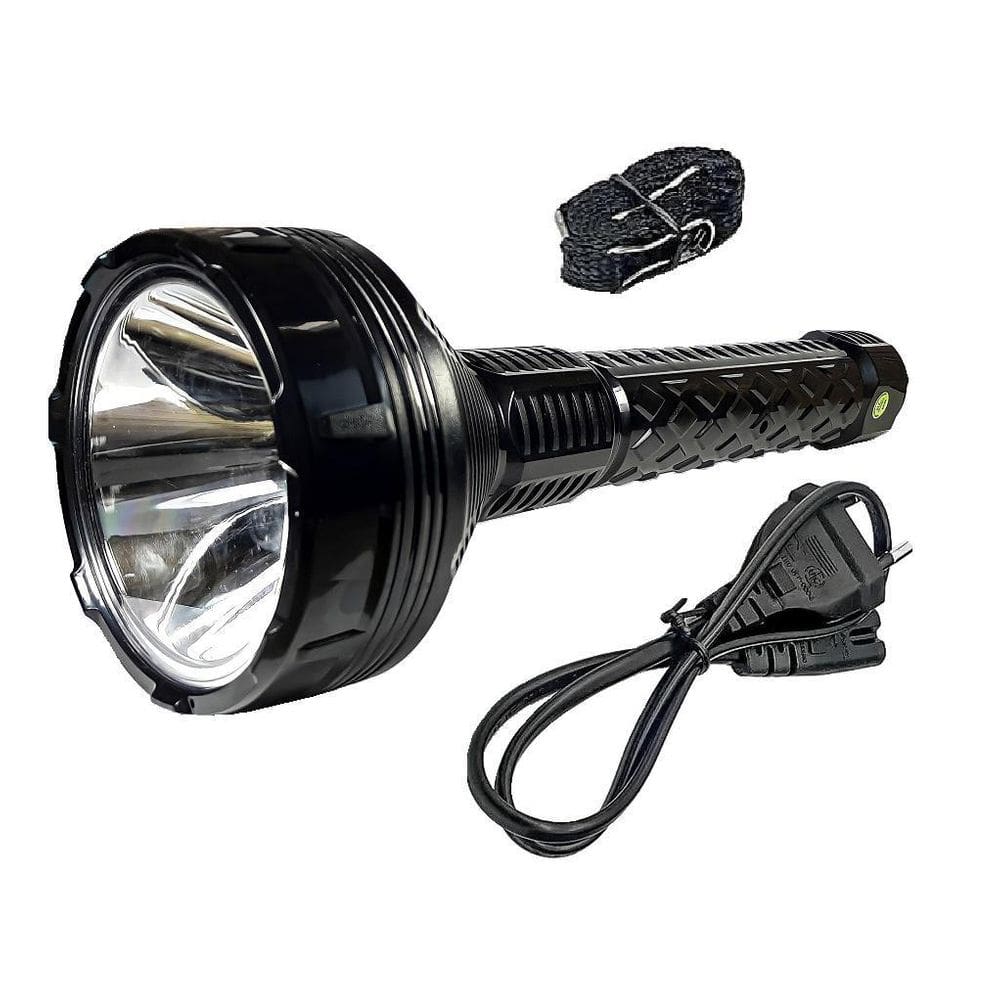 Lanterna Recarregável Dp-9008B Com Super Led Grande 6 Watts