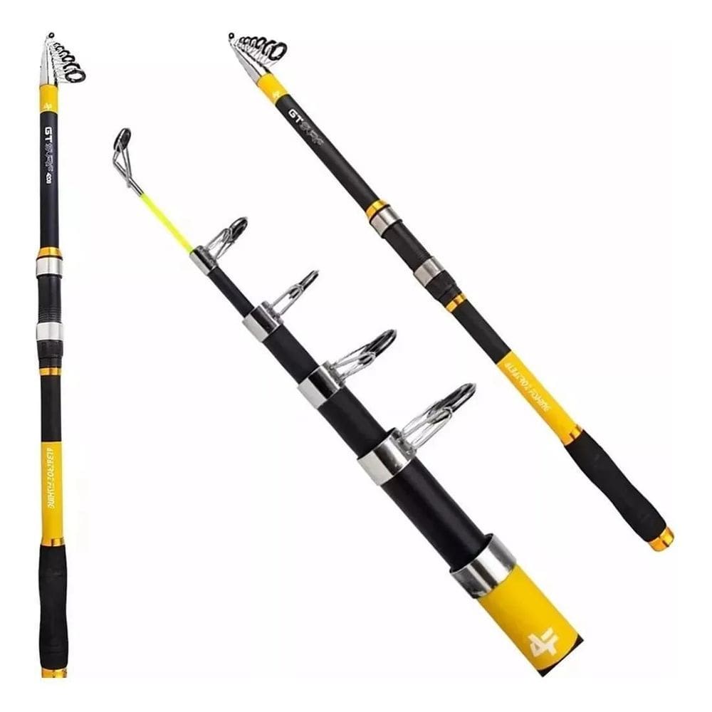 Vara Telescópica Praia Gt Surf 3,90M 25Lbs Molinete Albatroz