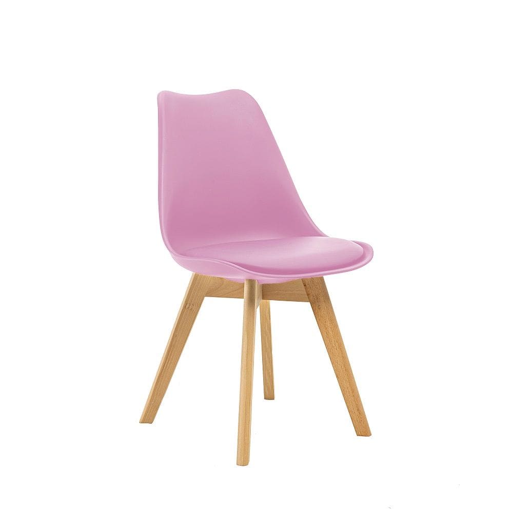 Cadeira Saarinen Wood Com Estofamento E Pés de Madeira