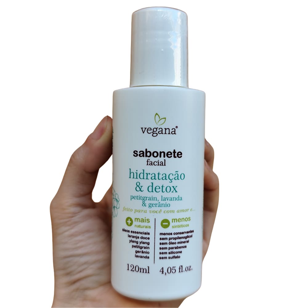 Sabonete Facial Hidratação E Detox Vegana Wnf - 120ml