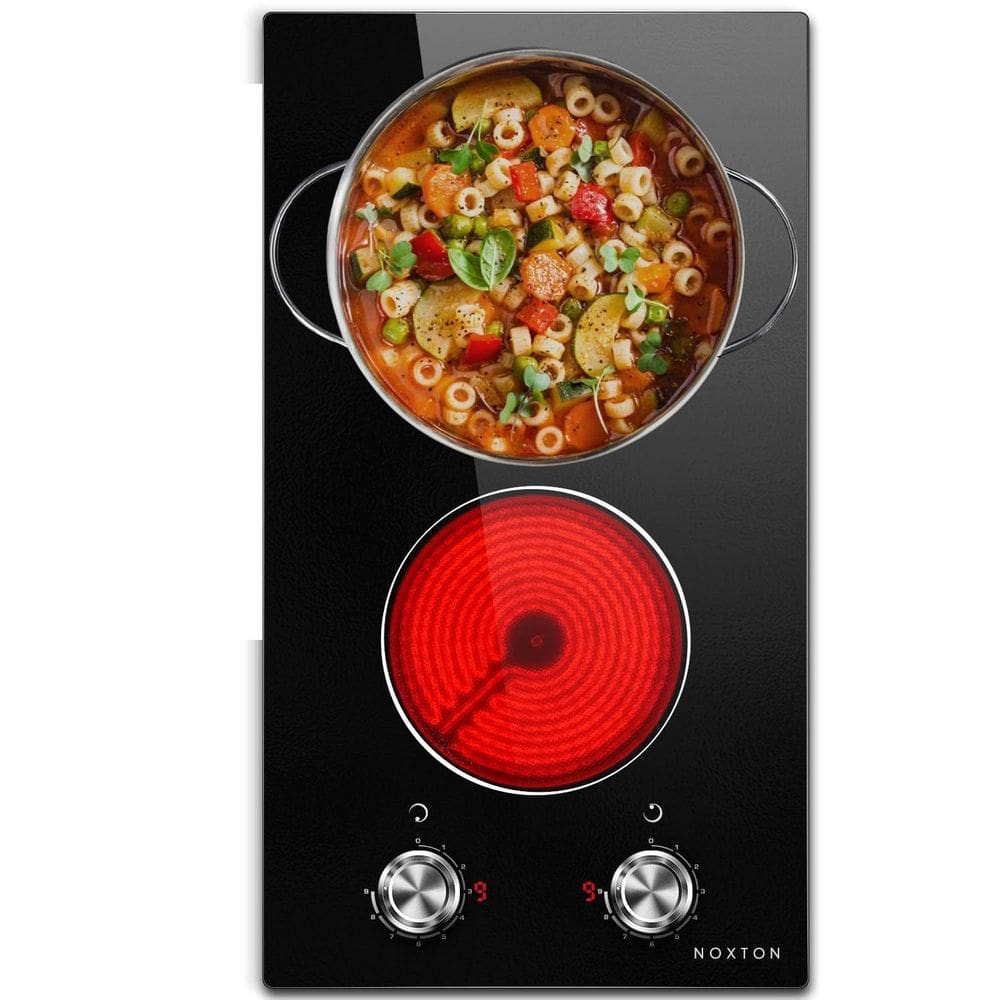 Fogão elétrico NOXTON 2 queimadores 2000W 110V 30cm Vidro preto