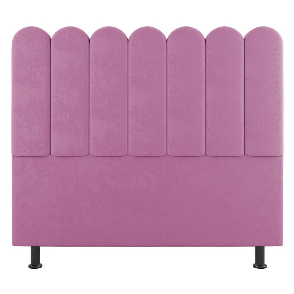 Cabeceira Cama Box Solteiro Lana 100cm Suede Rosa - Abmaza