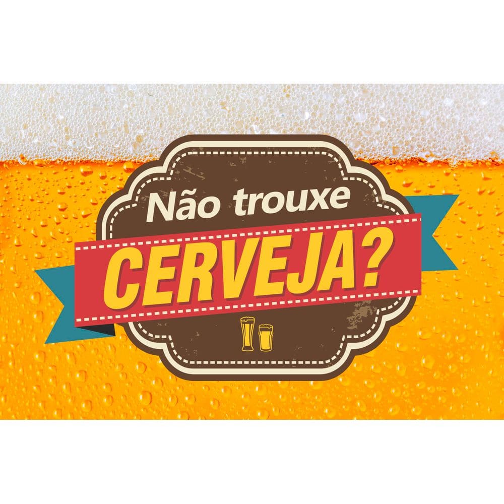 Tapete Divertido Não Trouxe Cerveja Kapazi Cd0037 60 X 40.CM