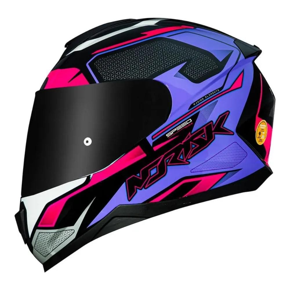 Capacete Norisk FF802 Razor Speedmax Roxo Fúcsia