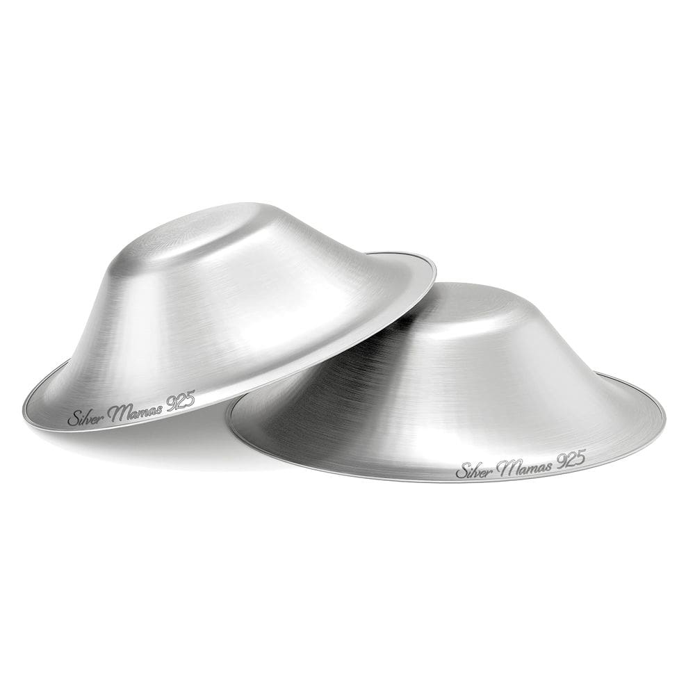 Copos de amamentação Silver Mamas Nursing Newborn 925 Silver