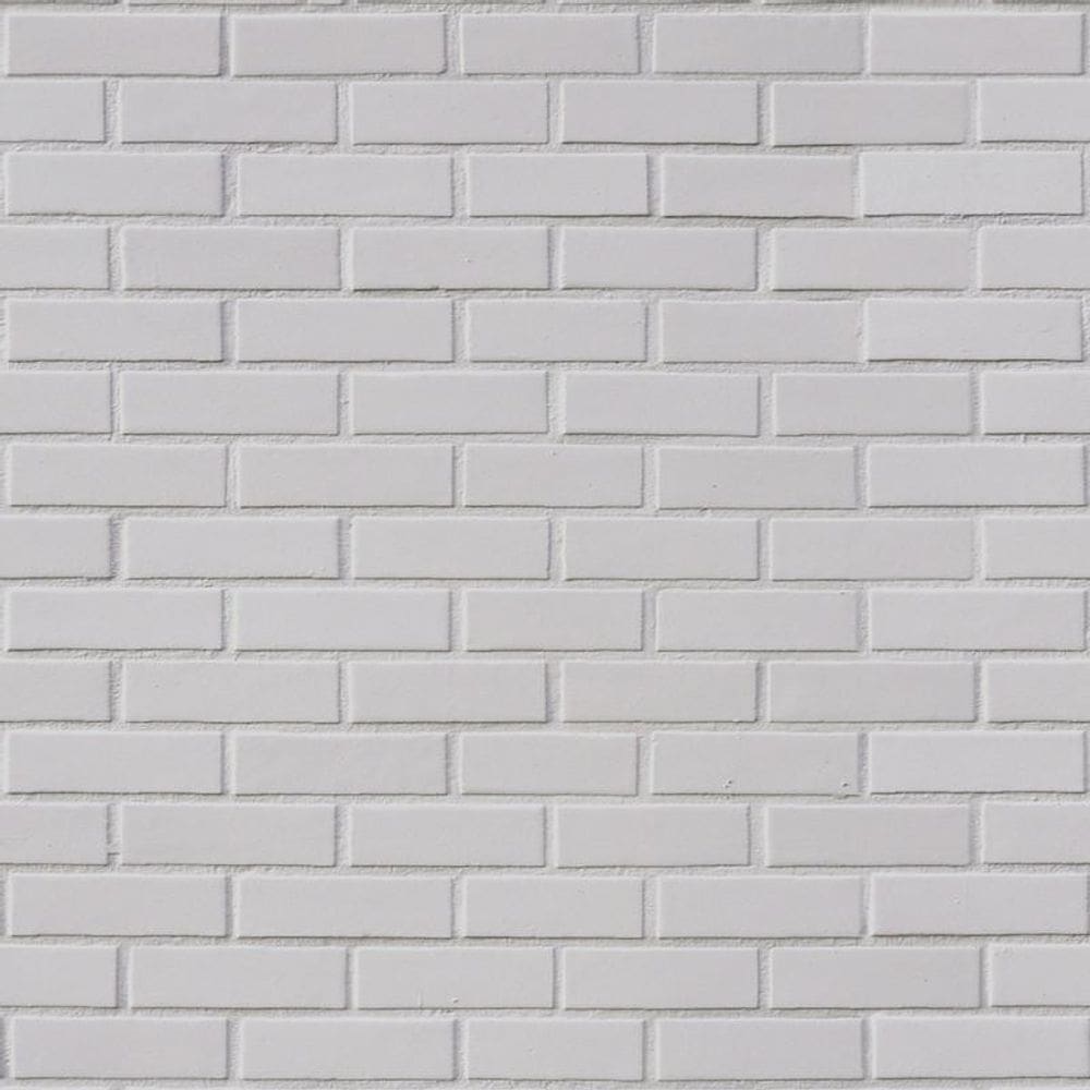 Papel De Parede Pedras Tijolos Cinza Claro Autocolante Sala