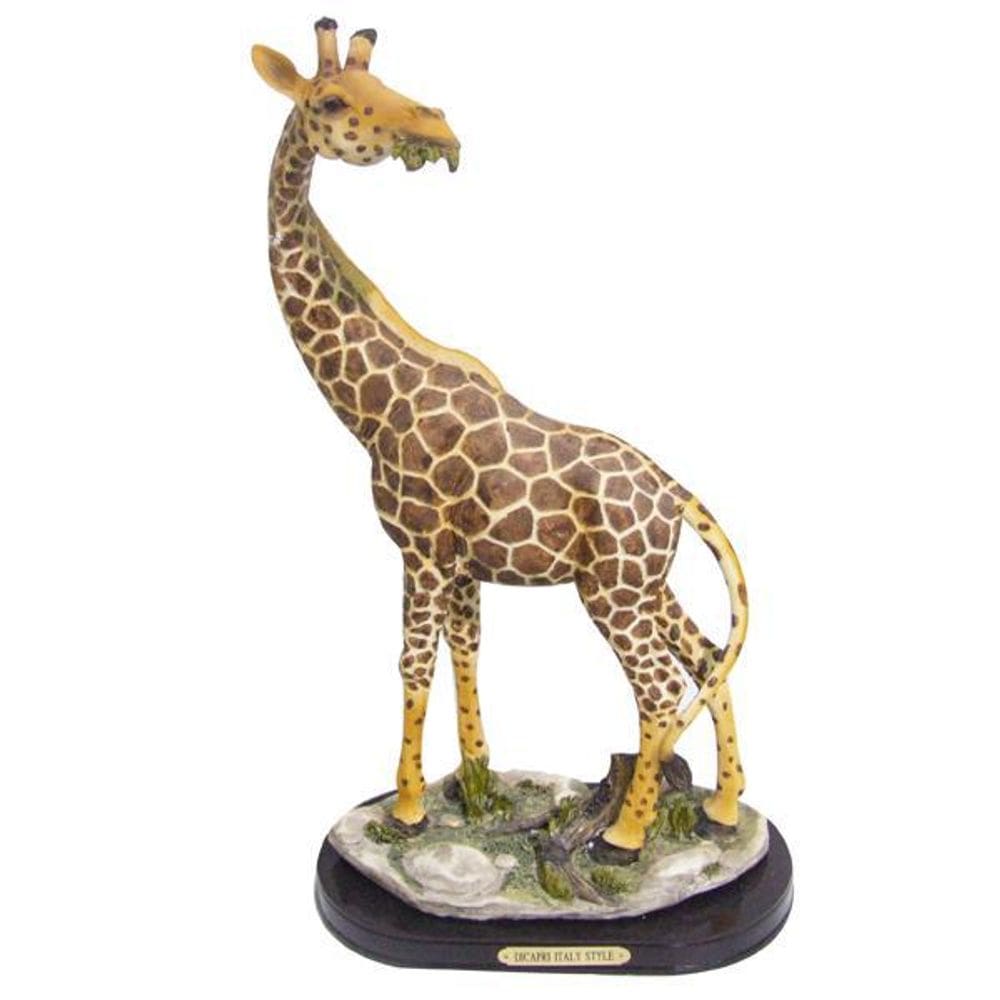 Girafa Decorativa De Resina 24X45Cm