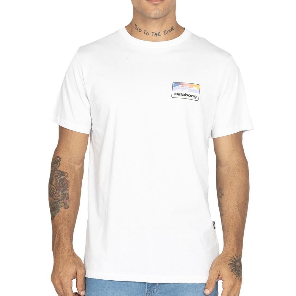 Camiseta Billabong Runner WT25 Masculina Branco