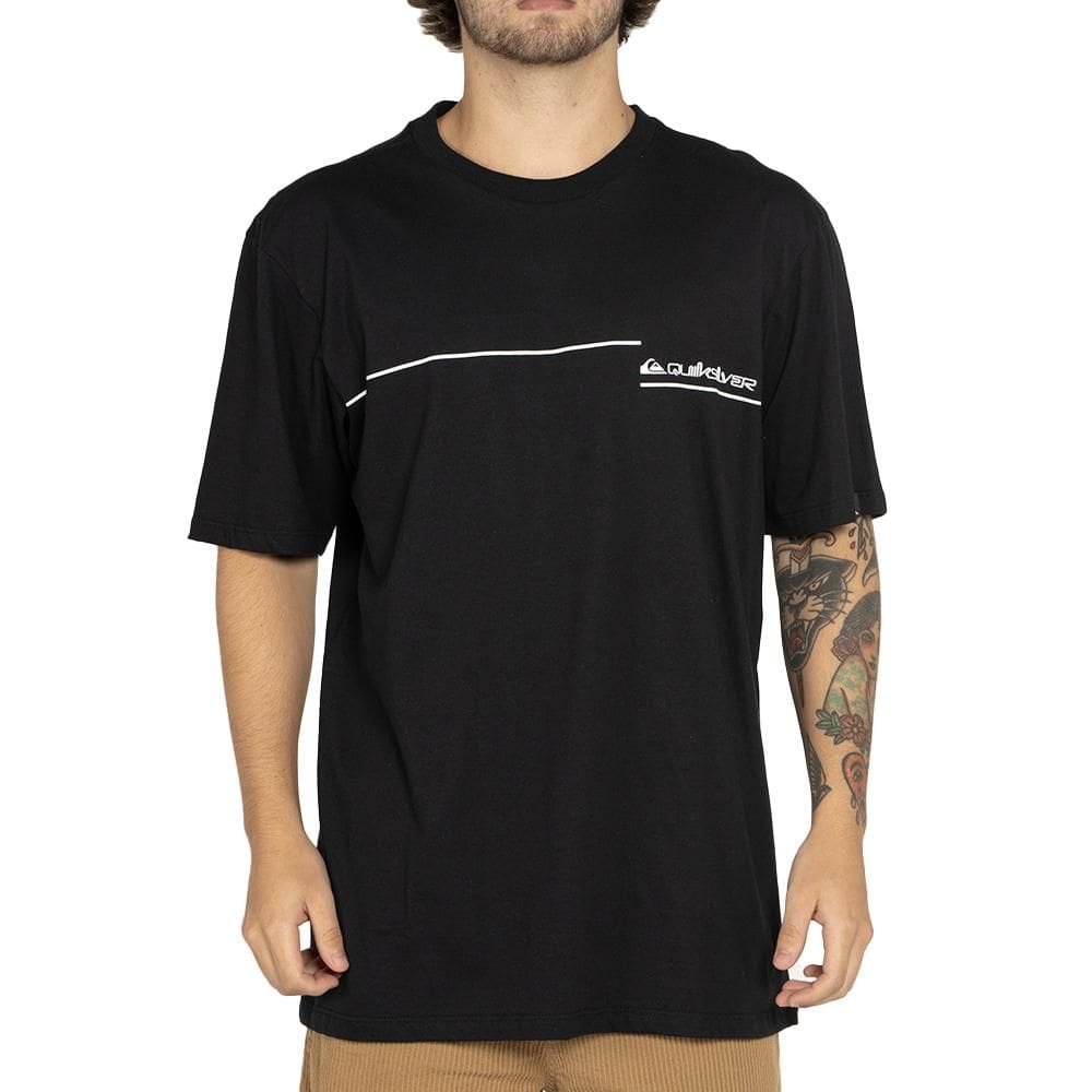 Camiseta Quiksilver New Lines WT25 Masculina Preto