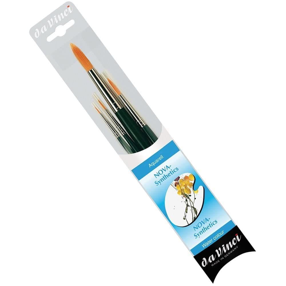 Conjunto de pincéis de pintura da Vinci Watercolor Series 4219 Nova 4 pincéis