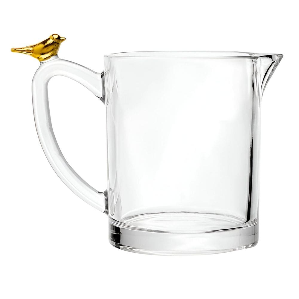 Leiteira em Cristal Ecológico Golden Bird 250ml