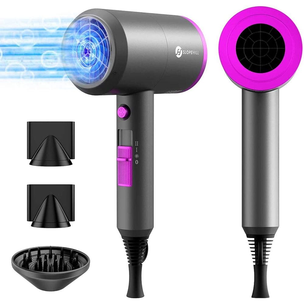 Secador de cabelo Slopehill 1902 1800W com 2 concentradores e 1 difusor
