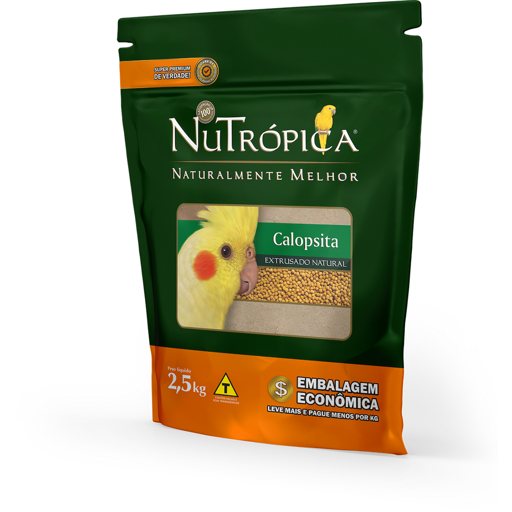 Nutropica Calopsita Natural Ração Pequena 2,5 Kg