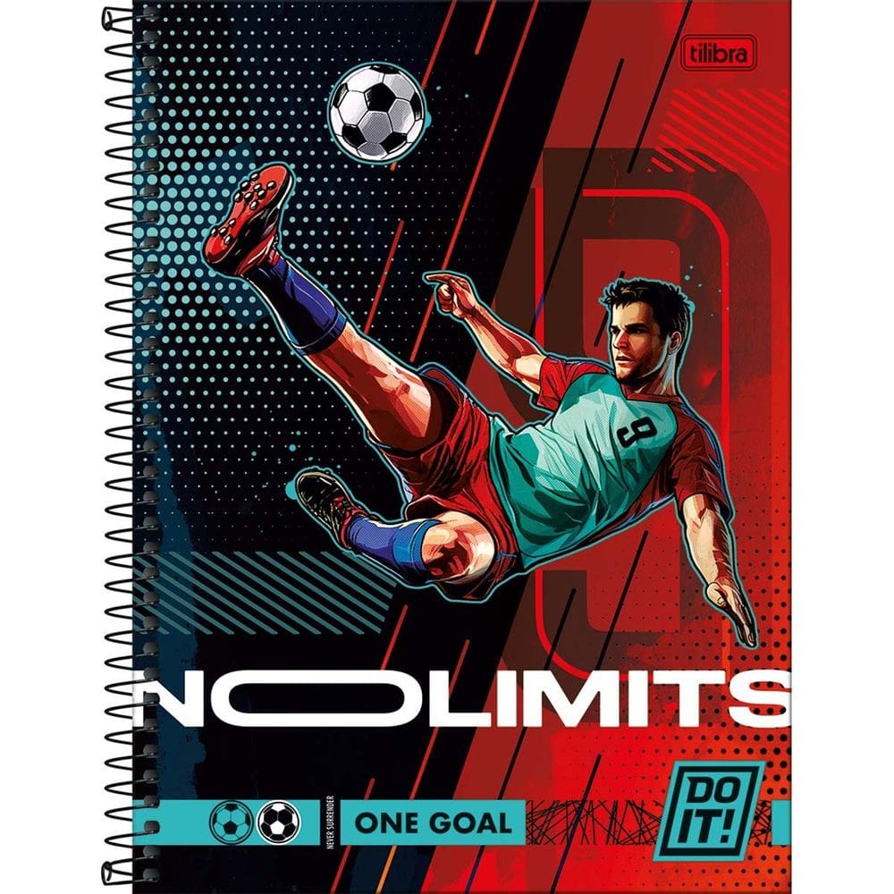 Caderno Espiral Grande Universitário 16 Matérias Do It 256 Folhas Capa Dura Tilibra
