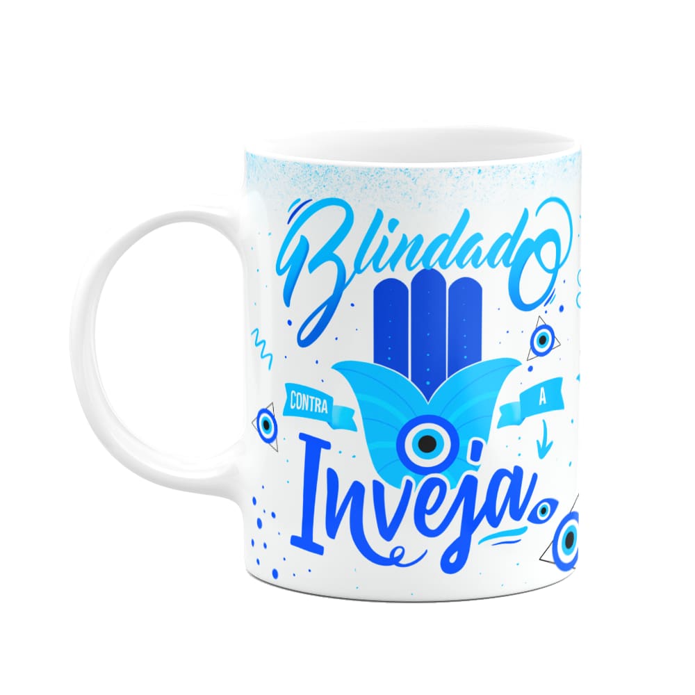 Caneca Boas energias - Blindado contra a inveja