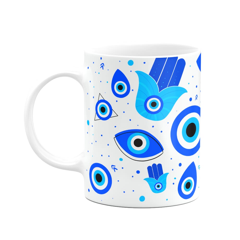 Caneca Boas energias - Olho grego - 325ml
