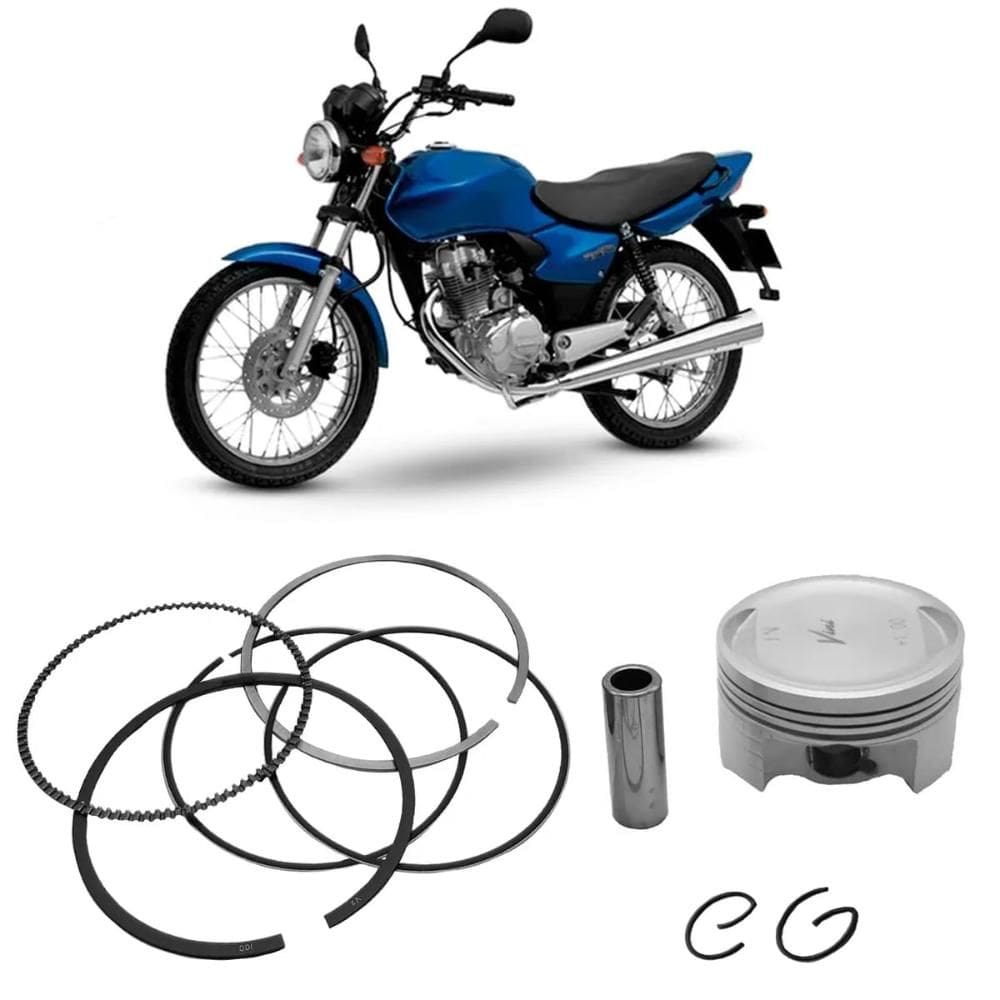 Kit Pistão Anel 4.00 61,30mm CG 150 NXR 150 Bros