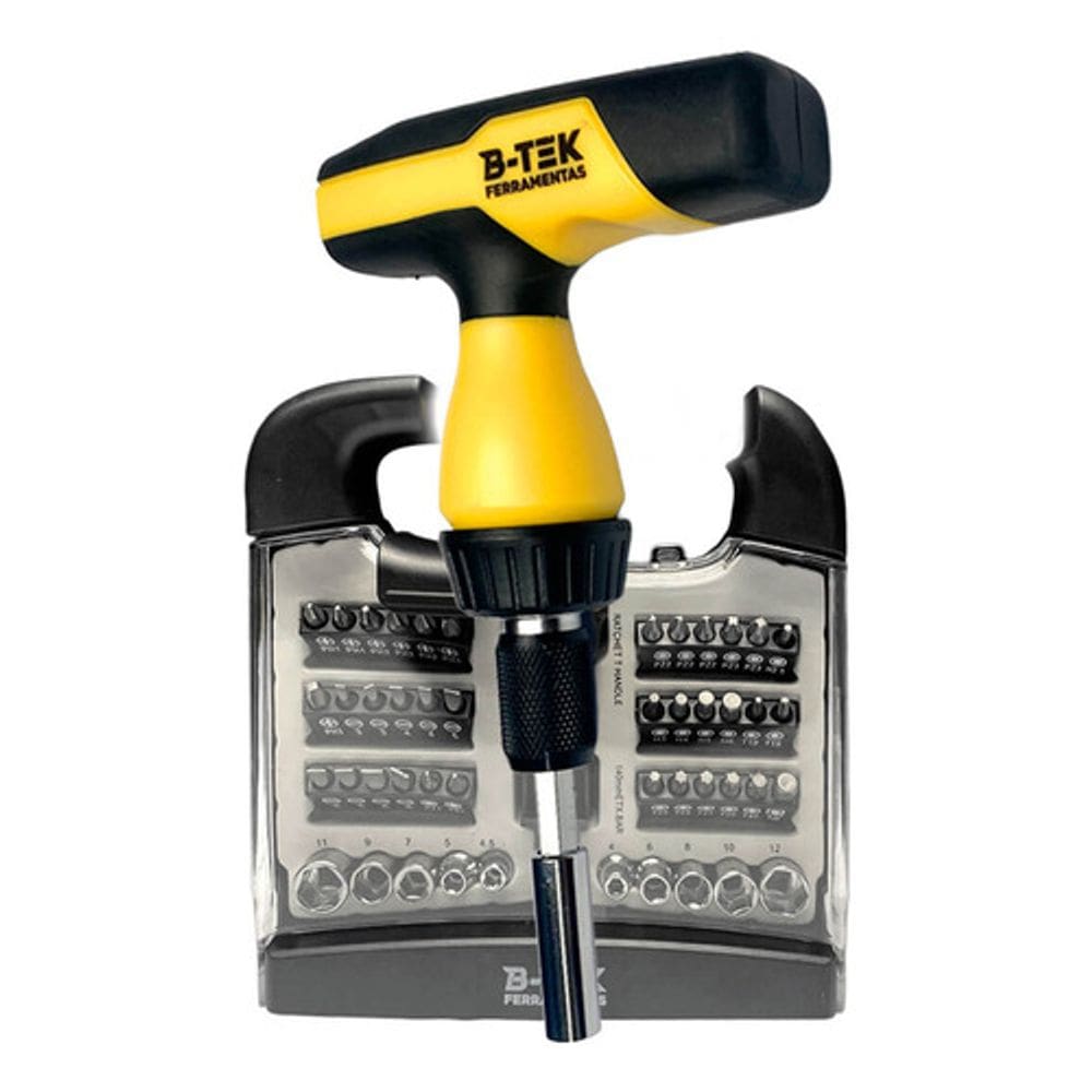Kit Conjunto Chave De Fenda E Soquete Bits 48 Peças