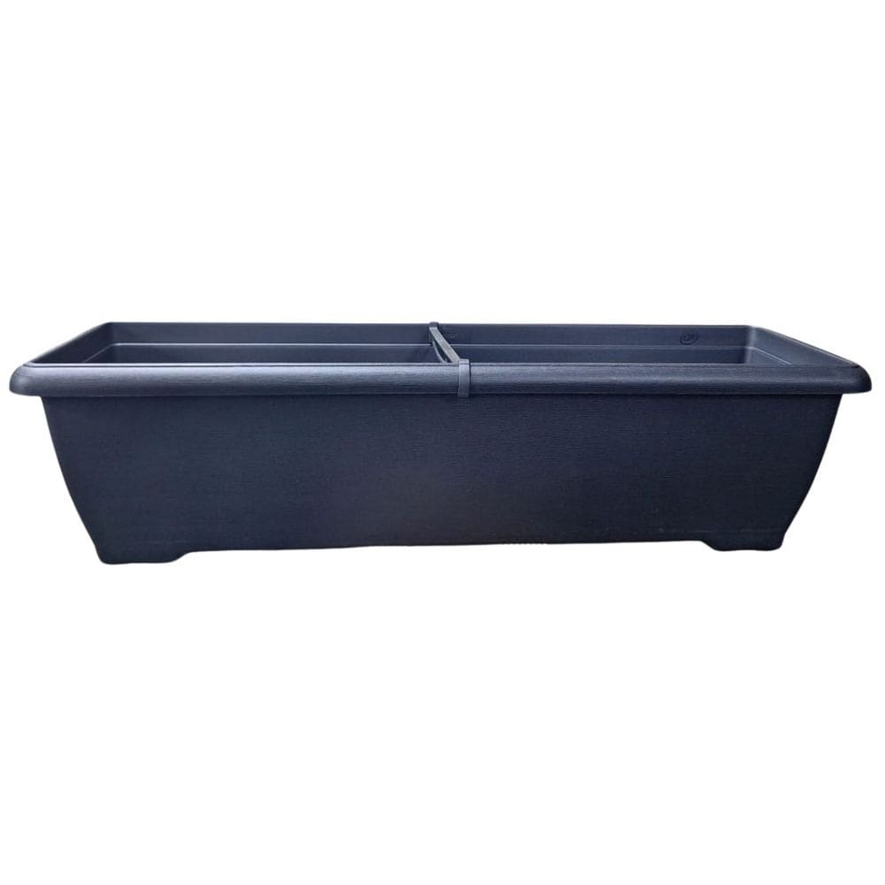 Vaso Jardineira Siena (60x21) Cor Preta OKLA