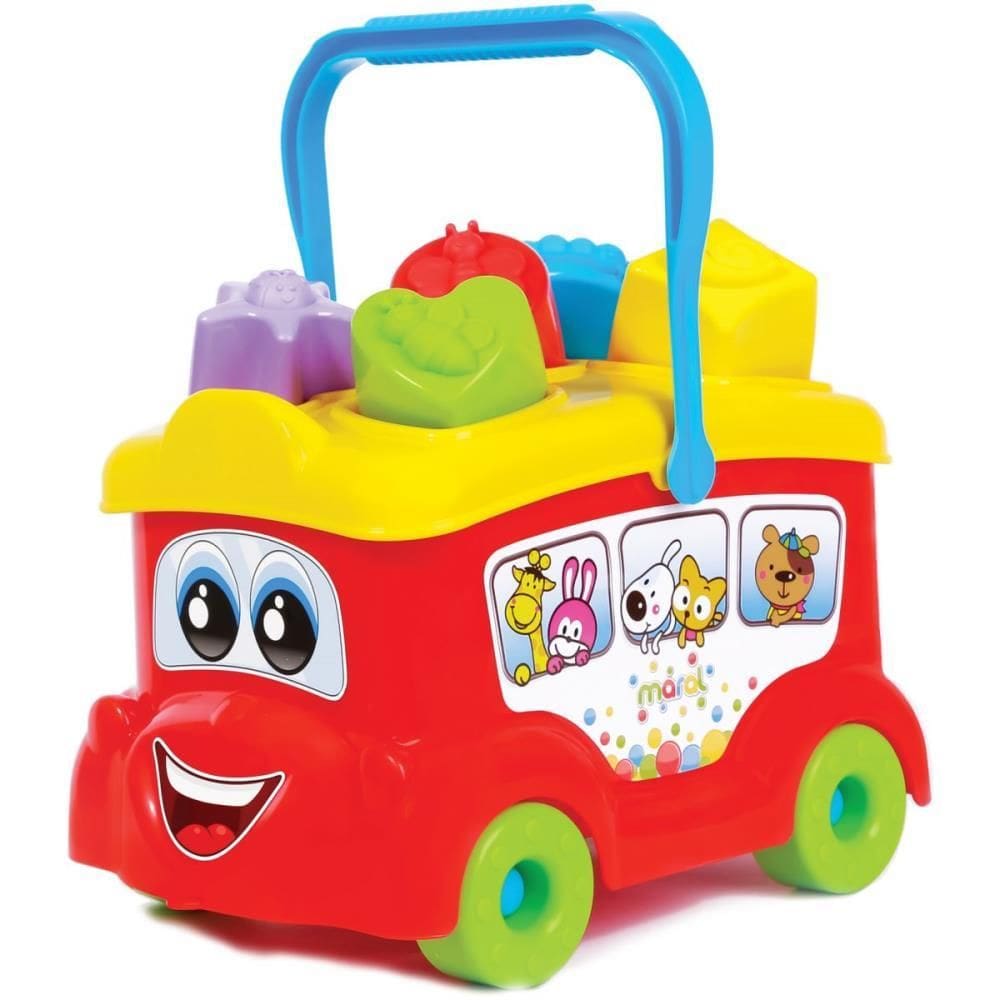 Brinquedo Educativo Baby Bus C/cubinhos - Maral