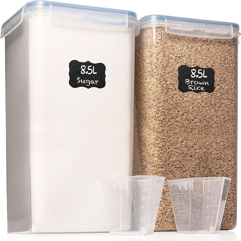 Recipiente de armazenamento de farinha White Feather Supplies 8,5 L hermético