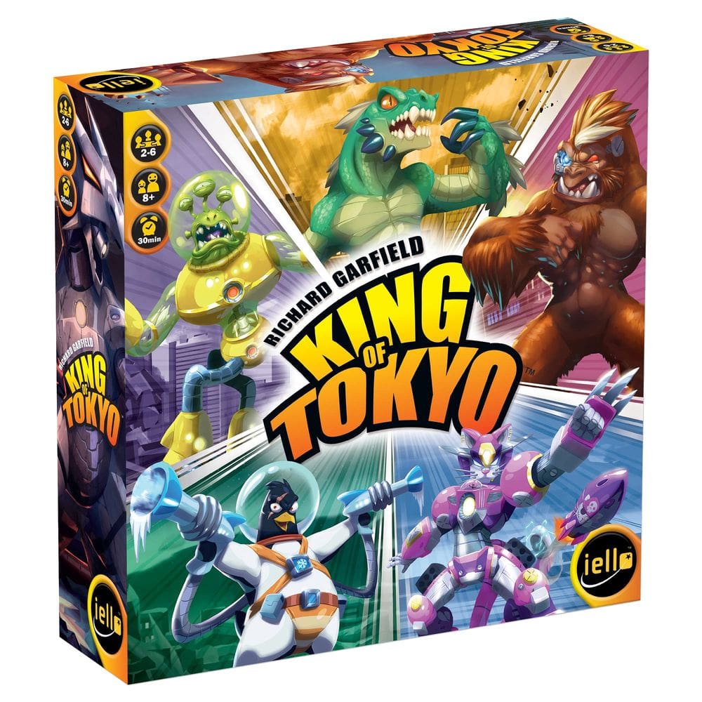 Jogo de tabuleiro IELLO King of Tokyo New Edition com Space Penguin