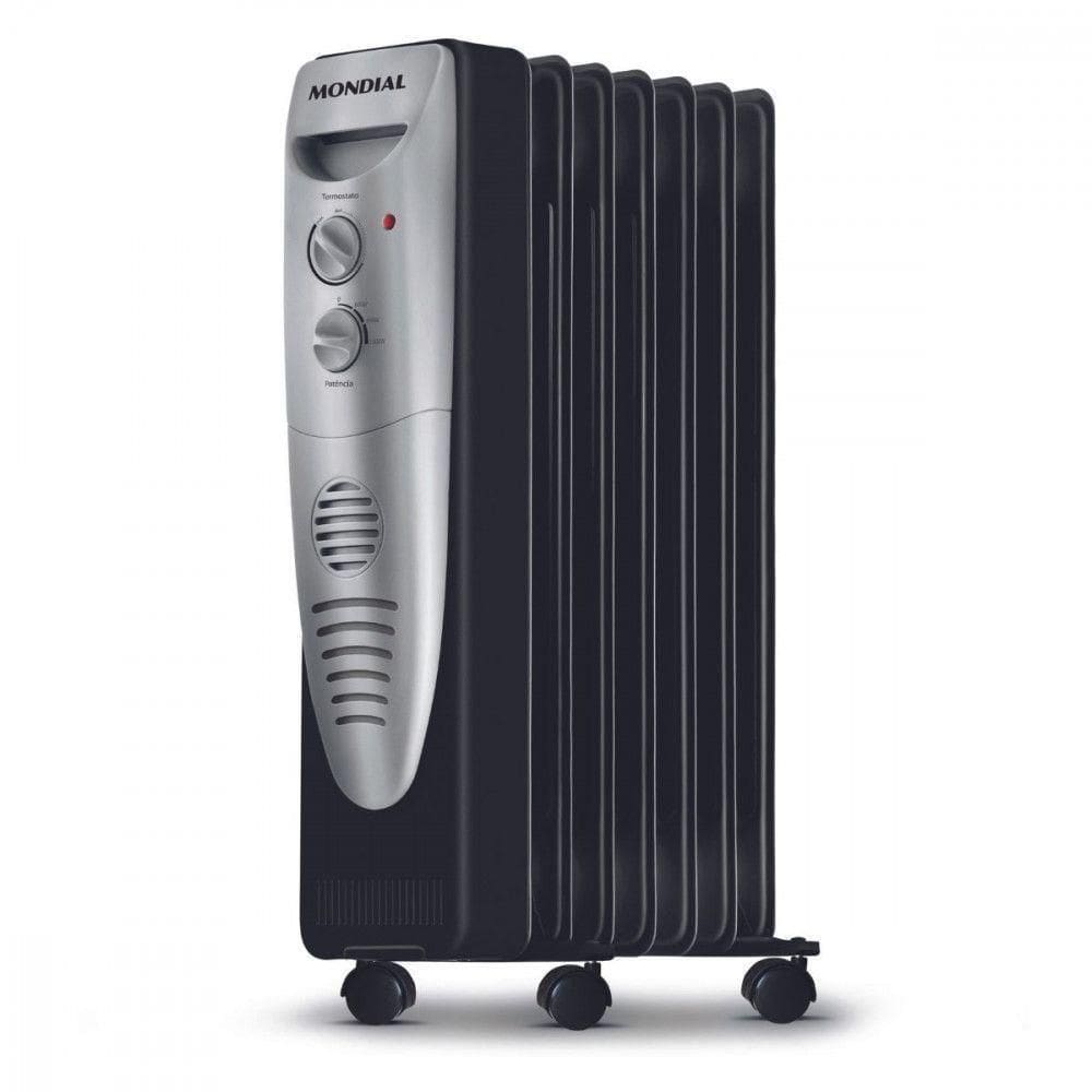 Aquecedor A óleo Mondial A-06 Preto Com Prata 127V