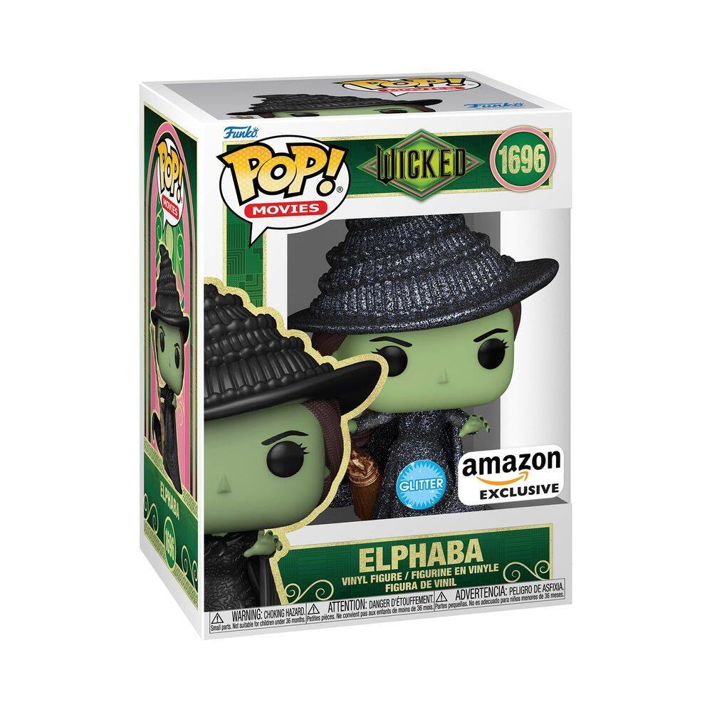 Funko Pop! Filmes: Wicked Elphaba Glitter (Exclusivo da Amazon)