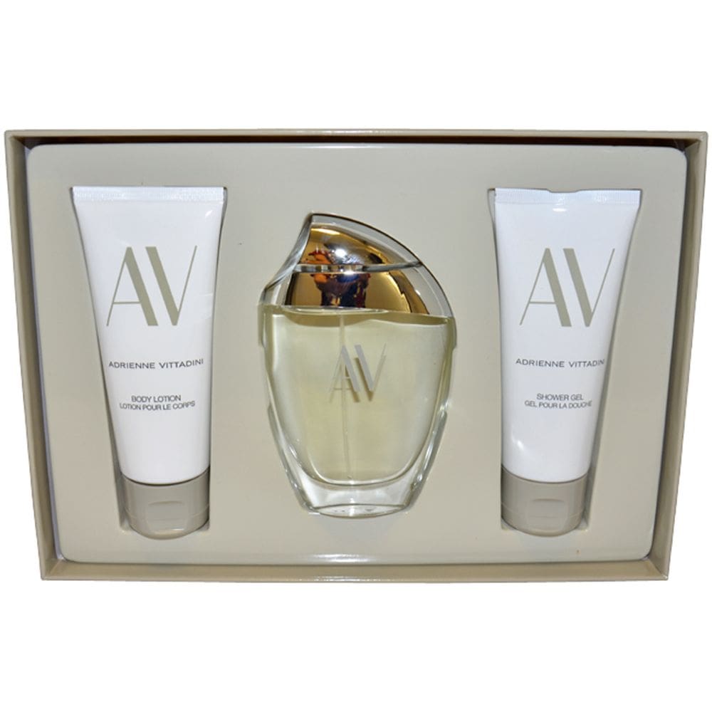Conjunto de perfume Adrienne Vittadini AV para mulheres, 3 peças