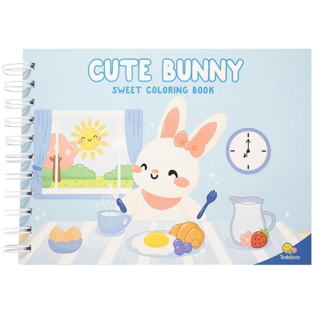 Livro De Colorir Bobbie Cute Bunny Capa Dura 50Pág Todolivro