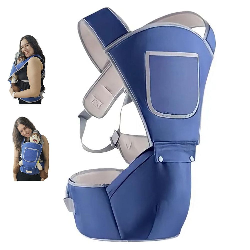 Canguru Carregador Bebe Criança Alça Ajustavel Macio Acolchoada Ergonomica Viagem Passeio Bolso Praticidade Seguro Resistente