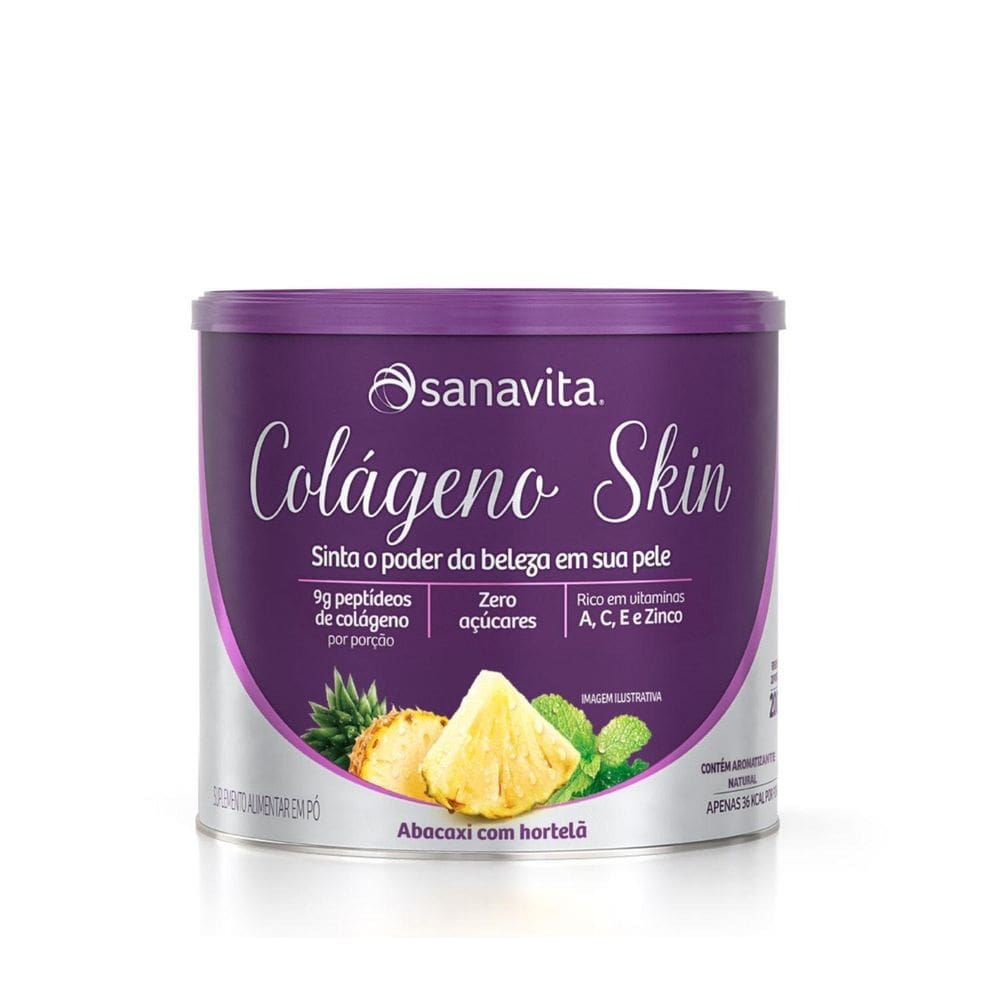 Colágeno Skin 200G Sanavita Sabor Abacaxi