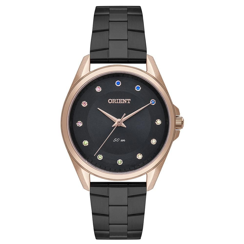 Relógio Orient Feminino sintético Preto Ftss0103 G1Px