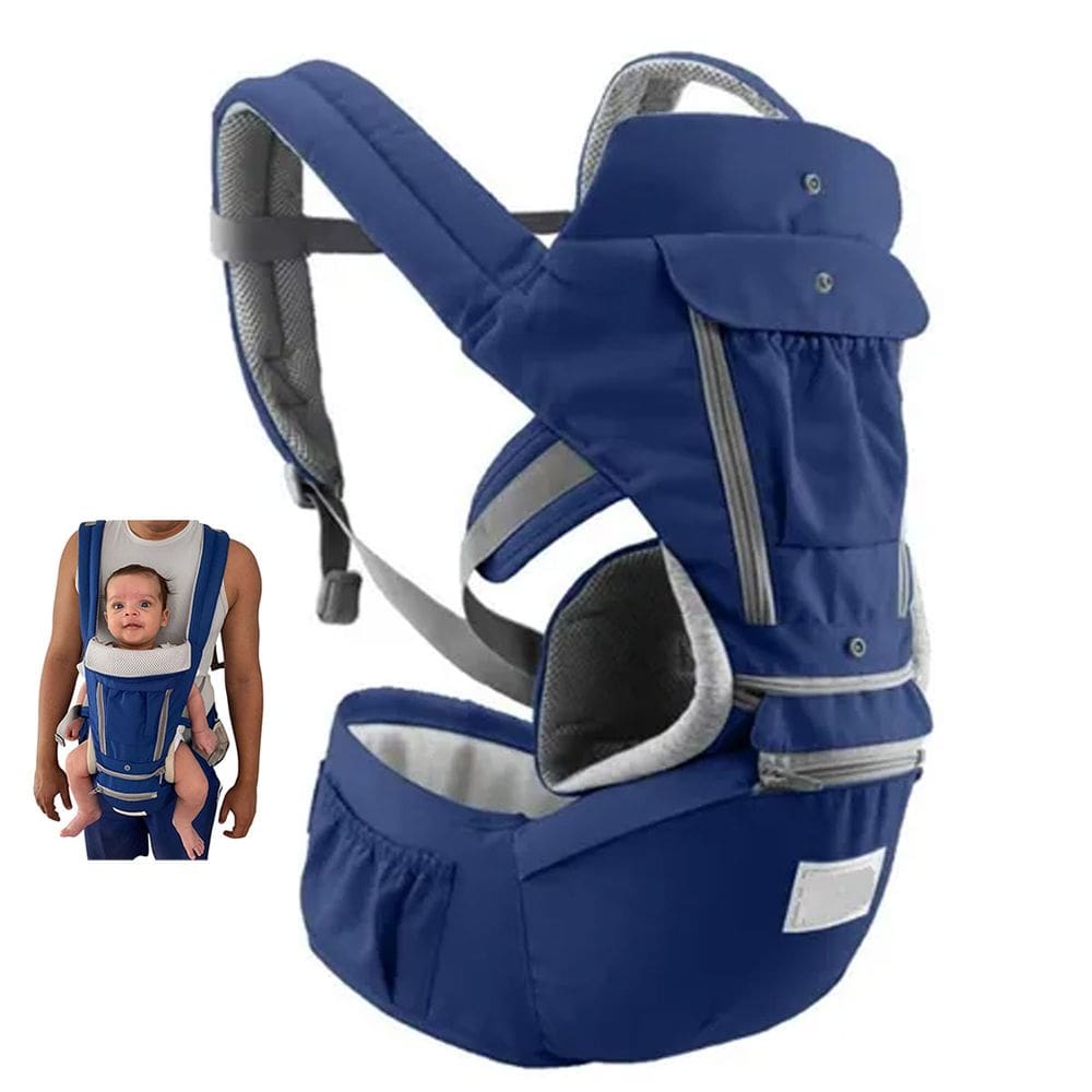 Canguru Carregador Bebe Criança Deitado Sentado Bolso Alça Ajustavel Ergonomica Acolchoada Passeio Viagem Seguro Resistente