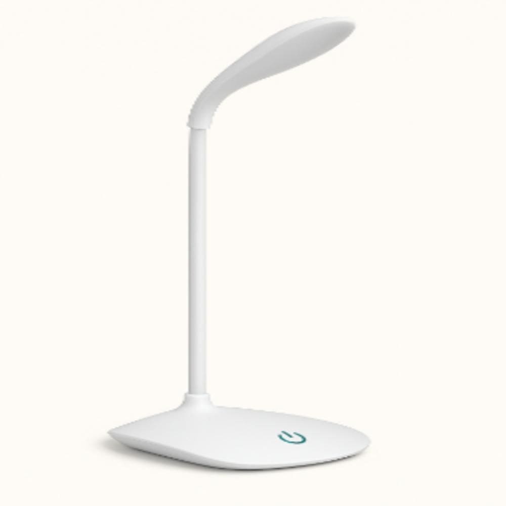 Luminaria Led Articulada Touch Flexivel Para Mesa Abajur Recarregavel Branca Para Leitura Estudo Escritorio E Quarto