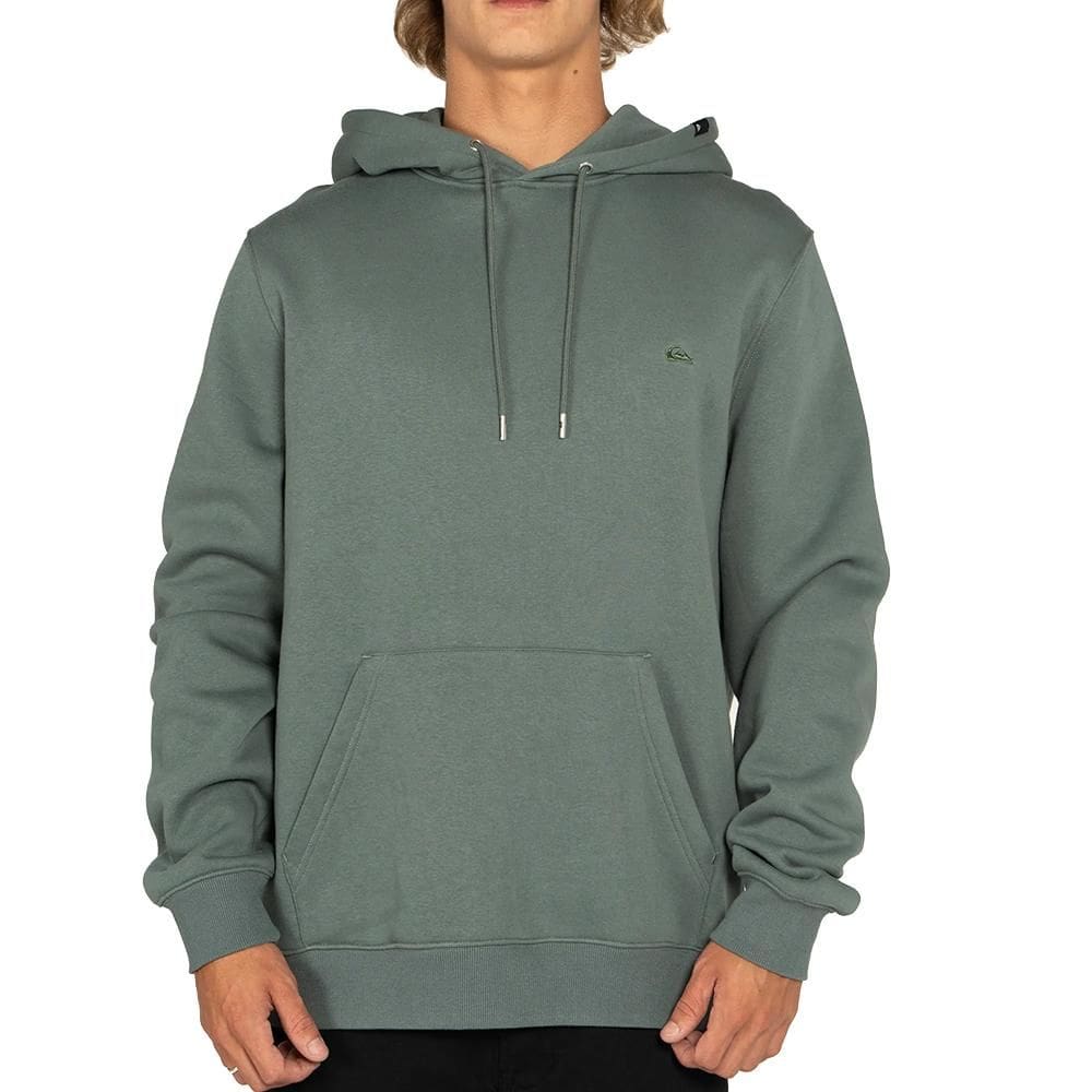 Moletom Quiksilver Canguru Embroidery WT25 Verde Escuro