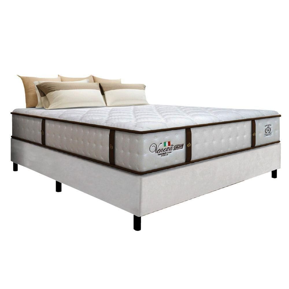 Cama Casal King Colchão Molas Ensacadas Pillow
