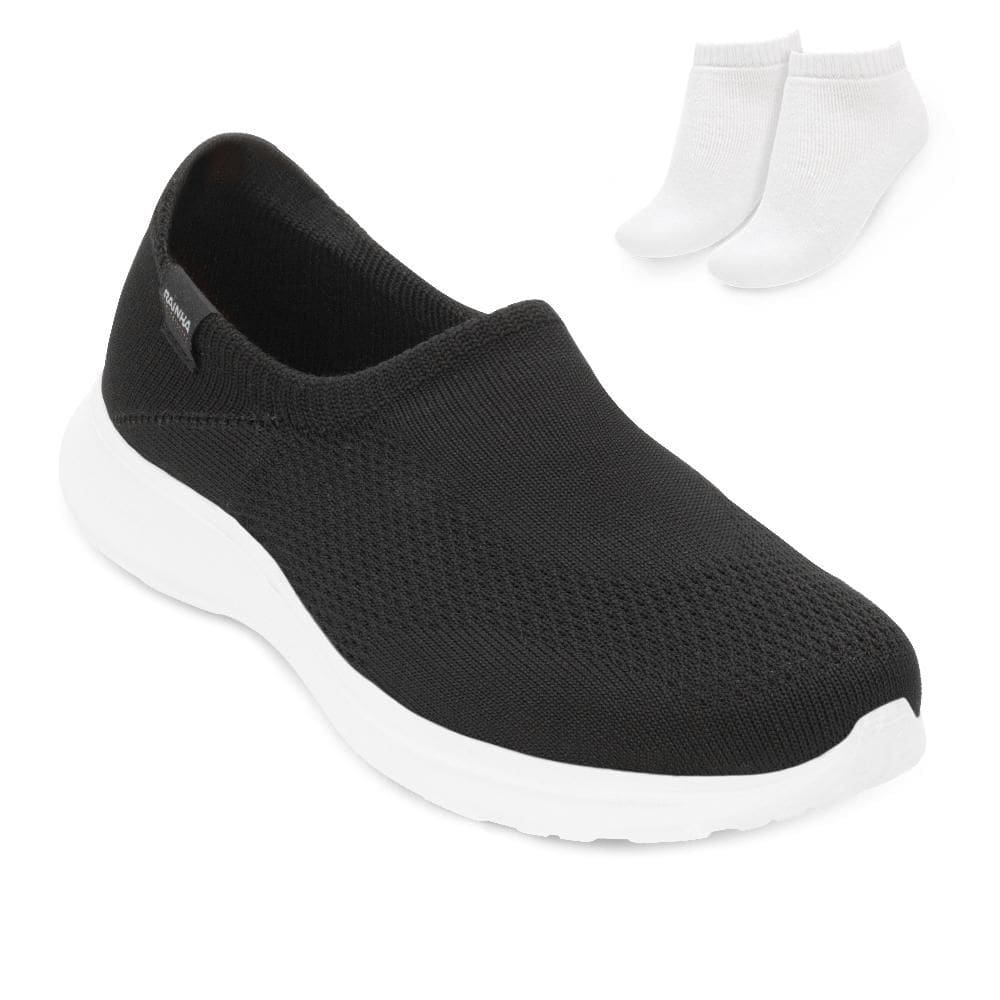 Tênis Slip On Rainha Charm e Meia RN25