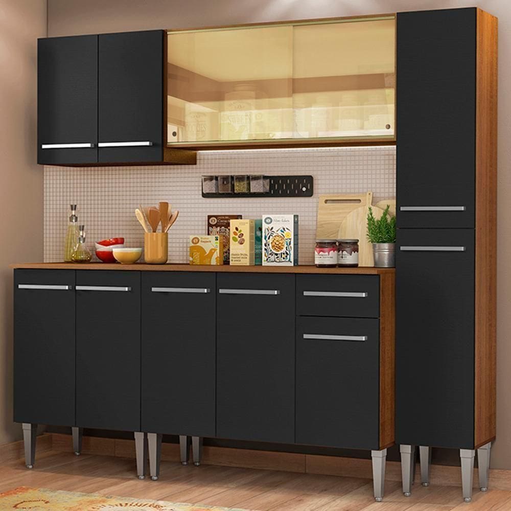 Cozinha Completa Emilly West com Balcão e Armário Madesa