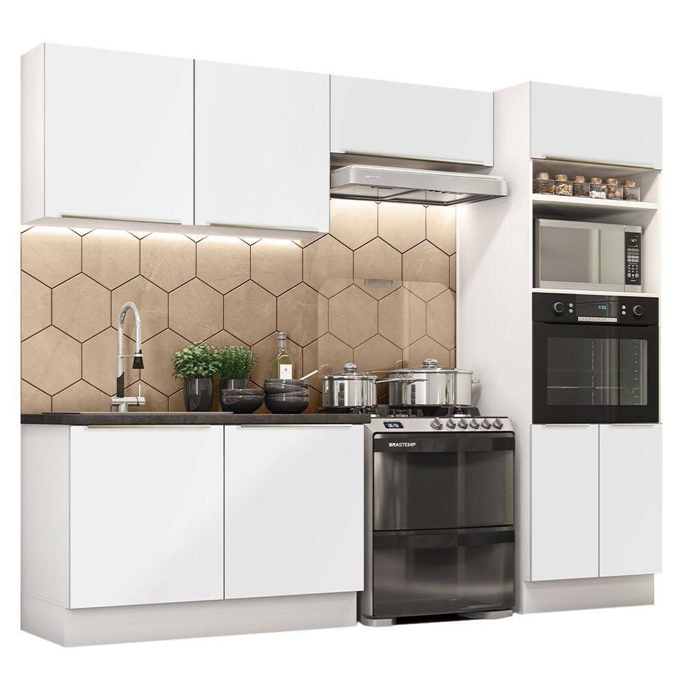 Cozinha Completa Madesa Lux 270001 Com Armário E Balcão