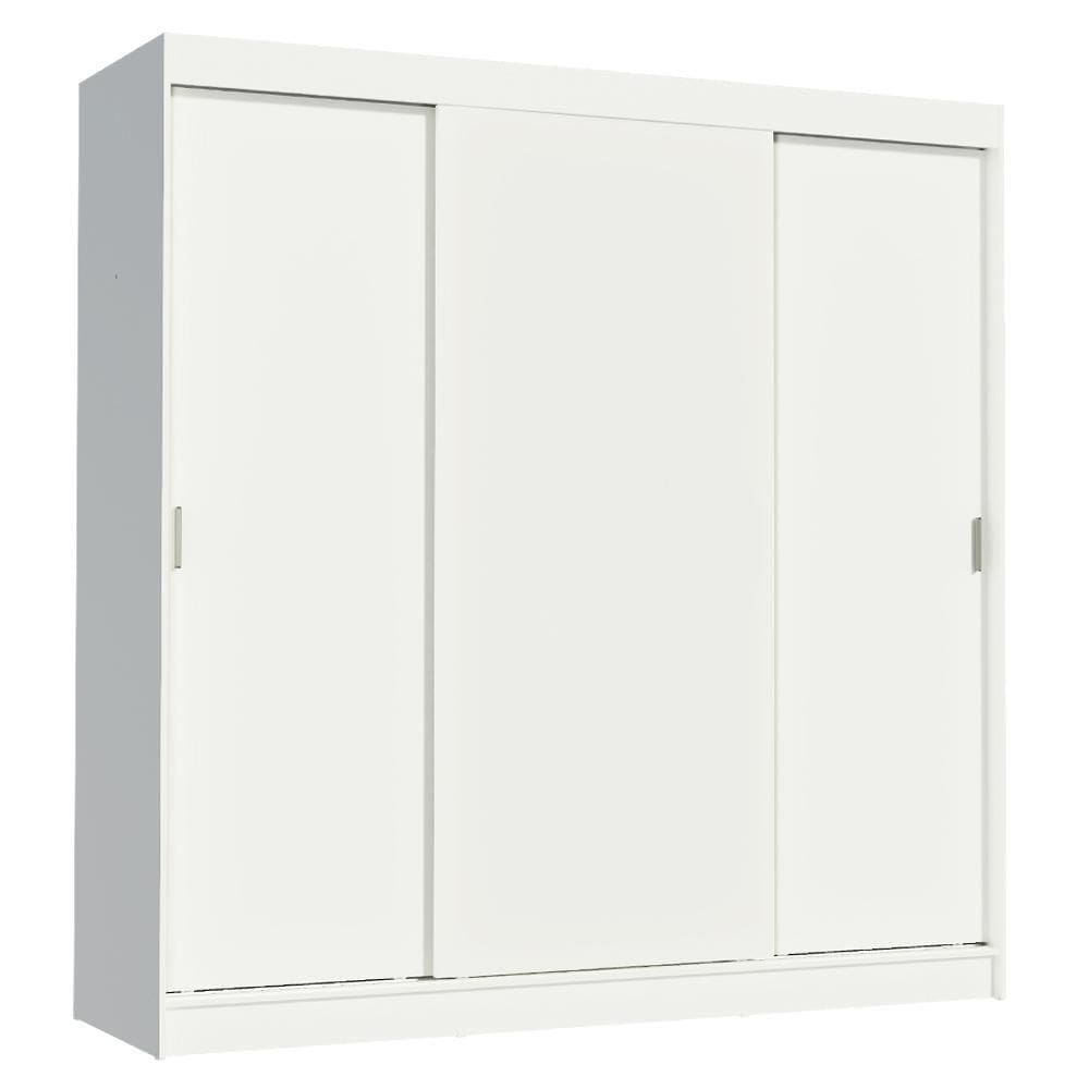 Guarda-roupa Casal Reno 3 Portas de Correr Branco Madesa