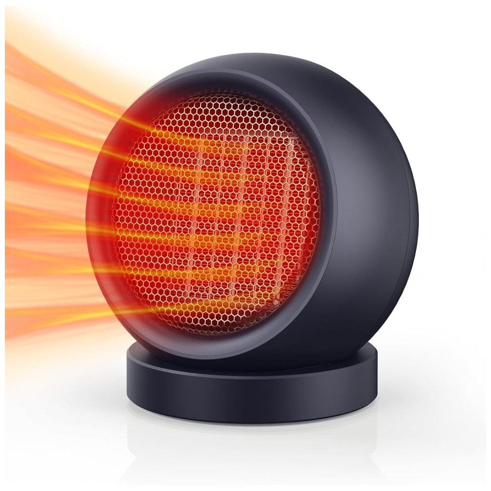 Aquecedor de Mesa Coolfor, Eficiente e Rápido, Ideal para Ambientes Internos - Roxo e Prateado - 1200W
