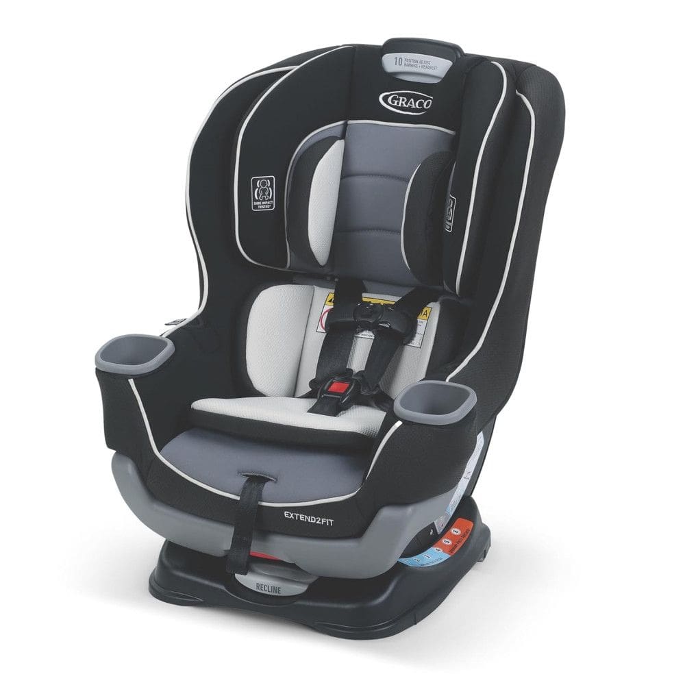 Cadeirinha de Carro Conversível Graco Extend2Fit, Retroceder e Avançar, Painel de Extensão Ajustável para Mais Espaço para as Pernas,