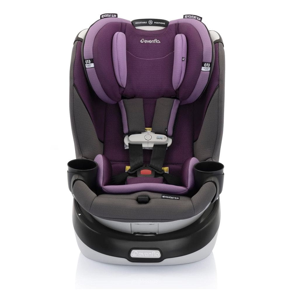 Cadeira de Carro Rotativa Evenflo Gold Revolve360 Slim 2 em 1 com SensorSafe - Roxo Ametista